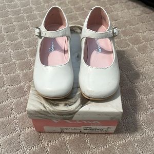 Nina Kids White Leather Mary Jane Toddler Dress Shoe